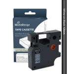 Mediarange MRDY45021 Ετικέτες Γενικής Χρήσης για Dymo D1/45021/S0720610 12mm, 7m, Laminated and Permanent Adhesive, White on Black - Image 2