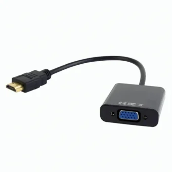 Gembird Adapter HDMI male to 1x3.5mm 1xVGA Female Black A-HDMI-VGA-03