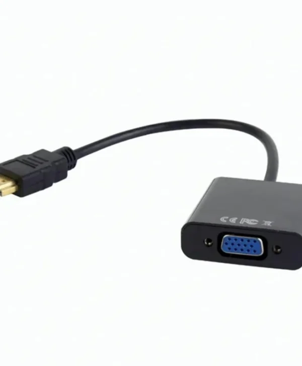 Gembird Adapter HDMI male to 1x3.5mm 1xVGA Female Black A-HDMI-VGA-03