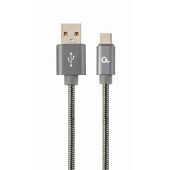 Gembird Cable USB-A Male To USB-C Male 2.0 1m Gray CC-USB2S-AMCM-1M-BG