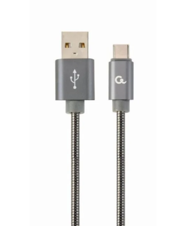 Gembird Cable USB-A Male To USB-C Male 2.0 1m Gray CC-USB2S-AMCM-1M-BG