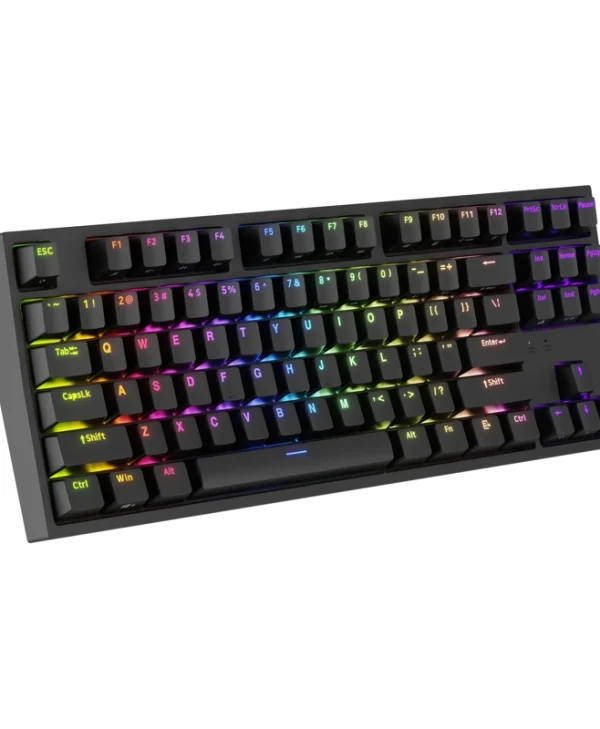 Genesis Thor 404 TKL RGB Wired Mechanical Gaming Keyboard Gateron Yellow Pro US Layout Black NKG-2069