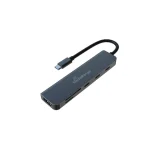 MediaRange 6in1 Docking Station Silver MRCS519