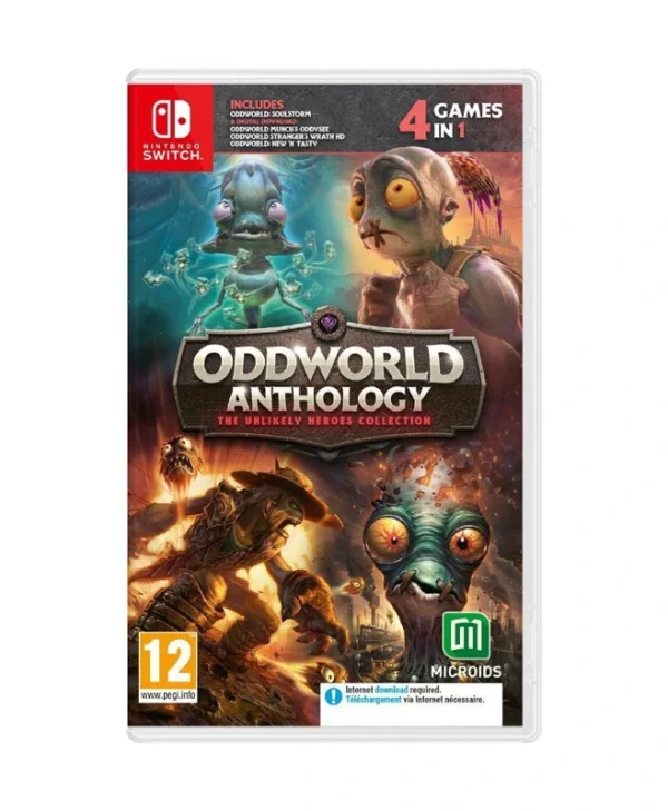 Oddworld Anthology: The Unlikely Heroes Collection (4 games CIAB + 1 game in cartridge)- Nintendo Switch