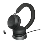 Jabra Evolve2 75 Stereo Headset with Charging Station MS Teams Certified Black 27599-999-989 - Image 6