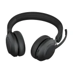 Jabra Evolve2 65 UC Stereo Headset USB-A with Charging Station Black 26599-989-989)