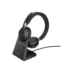 Jabra Evolve2 65 UC Stereo Headset USB-A with Charging Station Black 26599-989-989) - Image 4