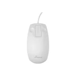 MediaRange Wired Optical 2-Button Hygienic Mouse with Touch-Scroll White MROS265