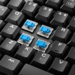 Sharkoon PureWriter RGB Wired Mechanical Keyboard Low Profile Kailh Choc Blue Switch US Layout White 4044951034277 - Image 2