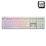 Sharkoon PureWriter RGB Wired Mechanical Keyboard Low Profile Kailh Choc Blue Switch US Layout White 4044951034277 - Image 3