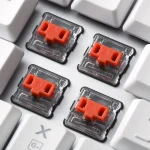 Sharkoon PureWriter RGB Wired Mechanical Keyboard Tenkeyless Low Profile Kailh Choc Red Switch US Layout White 4044951034284 - Image 3