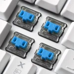 Sharkoon PureWriter RGB Wired Mechanical Keyboard Tenkeyless Low Profile Kailh Choc Blue Switch US Layout White 4044951034291 - Image 3