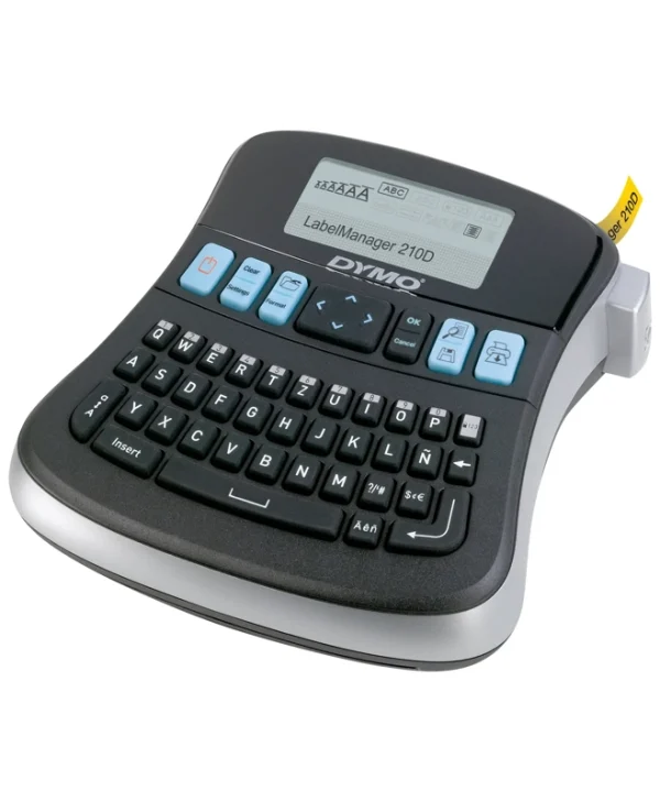 Dymo LabelManager 210D Label Printer D1 6/9/12mm Qwerty Keyboard Black Silver S0784470