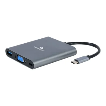Gembird 6in1 Docking Station Grey A-CM-COMBO6-01