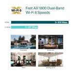 TP-Link Omada AX1800 Ceiling Mount WiFi 6 Access Point EAP613 - Image 2