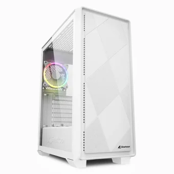 Sharkoon VS8 RGB Midi Tower Tempered Glass White 4044951039098