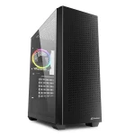 Sharkoon VS9 RGB Midi Tower Tempered Glass Black 4044951039111