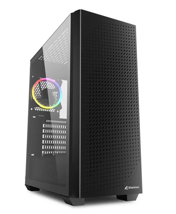 Sharkoon VS9 RGB Midi Tower Tempered Glass Black 4044951039111