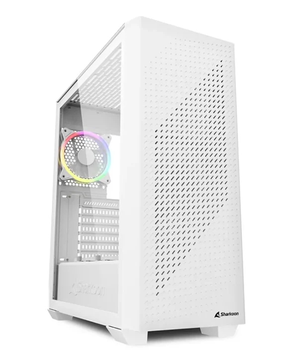 Sharkoon VS9 RGB Midi Tower Tempered Glass White 4044951039128