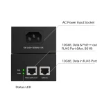 TP-Link Omada PoE++ Injector up to 90W Black POE380S - Image 2