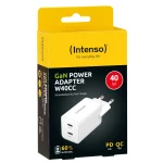 Intenso Power Adapter Charger GaN 2x USB-C 40W White 7804012 - Image 4