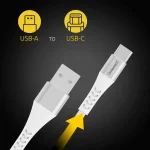 Intenso USB Cable USB-A Male to USB-C Male 1.5m White 7901102 - Image 3