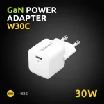 Intenso W30C Power Adapter Charger GaN 1xUSB‑C 30W White 7803022 - Image 4