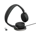 Jabra Evolve2 65 Flex USB-A Microsoft Teams Certified with Wireless Charging Pad Black 26699-999-989 - Image 11