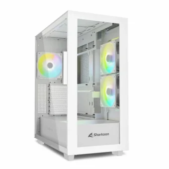 Sharkoon Rebel C60 RGB Midi Tower Tempered Glass White 4044951040049