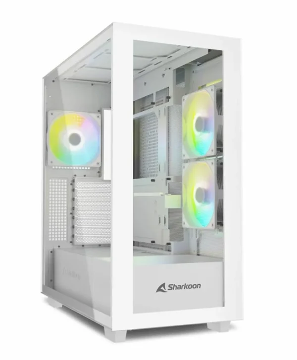 Sharkoon Rebel C60 RGB Midi Tower Tempered Glass White 4044951040049