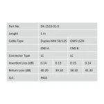 Digitus Fiber Optic Multimode Patch Cord LC/LC OM5 1m Spring Green DK-2533-01-5 - Image 4