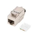 Digitus Keystone Jack RJ45 CAT 8.1 STP Tool‑Free Shielded Silver DN-93816