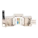 Digitus Keystone Jack RJ45 CAT 8.1 STP Tool‑Free Shielded Silver DN-93816 - Image 4