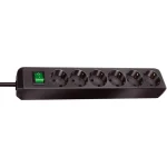 Brennenstuhl Eco-Line Πολύπριζο 6xSchuko  1xΔιακόπτη 1.5m Μαύρο 1159500015