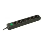Brennenstuhl Eco-Line Πολύπριζο 6xSchuko  1xΔιακόπτη 1.5m Μαύρο 1159500015 - Image 2