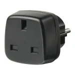 Brennenstuhl Τravel Power Cconnector Adapter UK (Type G) to Schuko (Type E/F) Black 1508530
