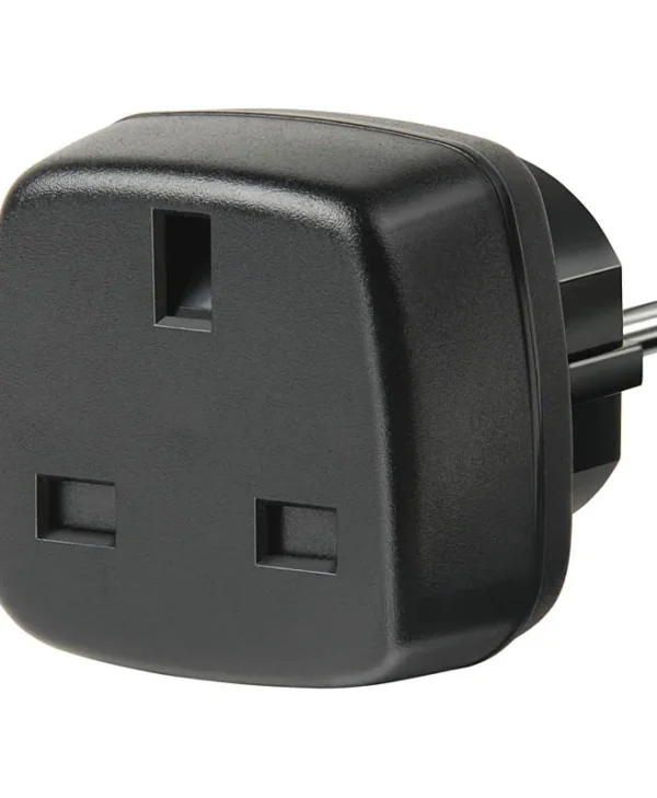Brennenstuhl Τravel Power Cconnector Adapter UK (Type G) to Schuko (Type E/F) Black 1508530