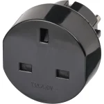 Brennenstuhl Τravel Power Cconnector Adapter UK (Type G) to Schuko (Type E/F) Black 1508530 - Image 2