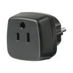 Brennenstuhl Τravel Power Cconnector Adapter Type B (USA/Japanα) to Schuko (Type E/F) Black 1508520