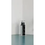 Brennenstuhl Tower Power Αναδυόμενο Πολύπριζο Γραφείου 3xSchuko 2xUSB-A 2m Ασημί 1396200013 - Image 2