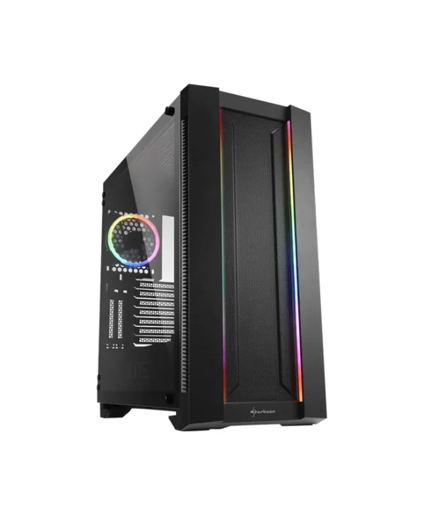 Sharkoon Elite Shark CA200M RGB Midi Tower Tempered Glass Black 4044951027156