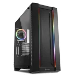 Sharkoon Elite Shark CA200M RGB Midi Tower Tempered Glass Black 4044951027156 - Image 2