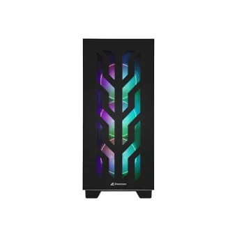 Sharkoon Elite Shark CA300T RGB Midi Tower Tempered Glass Black 4044951030149