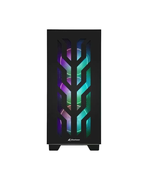 Sharkoon Elite Shark CA300T RGB Midi Tower Tempered Glass Black 4044951030149