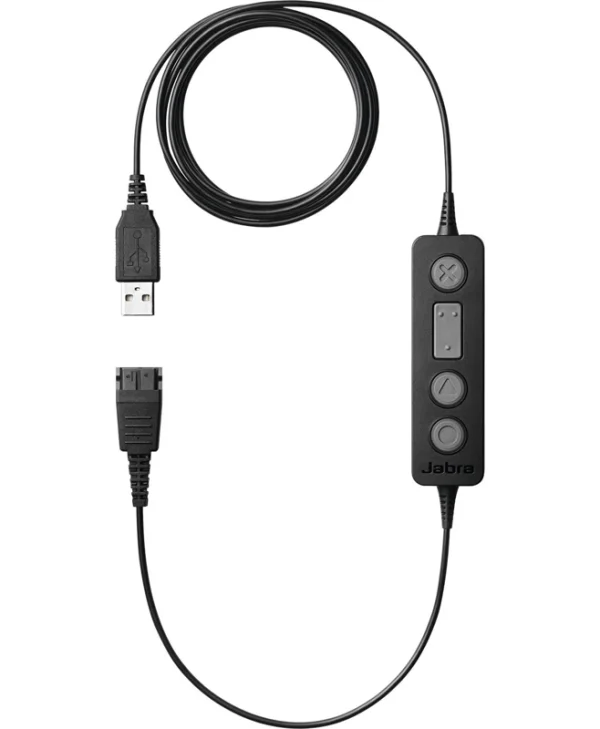 Jabra LINK 260 Adapter QD to USB with Call Control Microsoft Skype for Business Certified 260-09