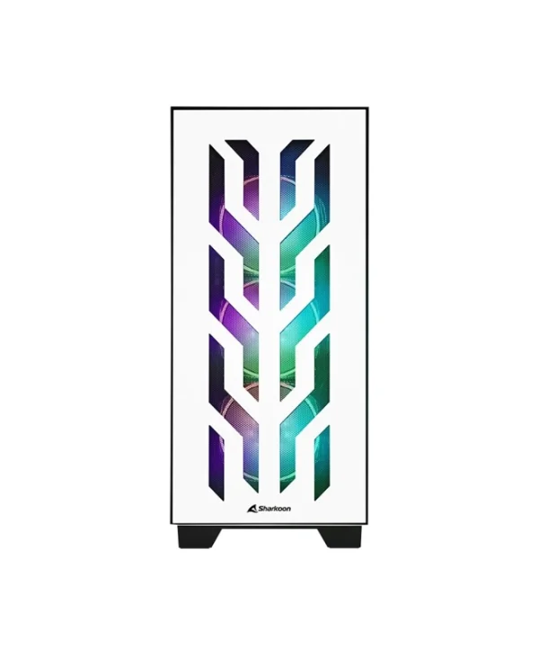 Sharkoon Elite Shark CA300H RGB Midi Tower Tempered Glass White 4044951030415