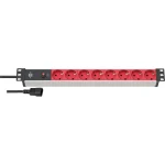 Brennenstuhl Alu-Line Πολύπριζο Rack 19'' 1U 8xSchuko 10A 2m Κόκκινο/Μαύρο 1390007118 - Image 5