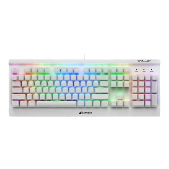 Sharkoon Skiller SGK3 RGB Wired Mechanical Gaming Keyboard Kailh Blue switches White US Layout 4044951032174