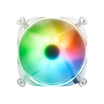 Sharkoon Shark Disc RGB 120mm Case Fan 3 Pin Transparent 4044951032372