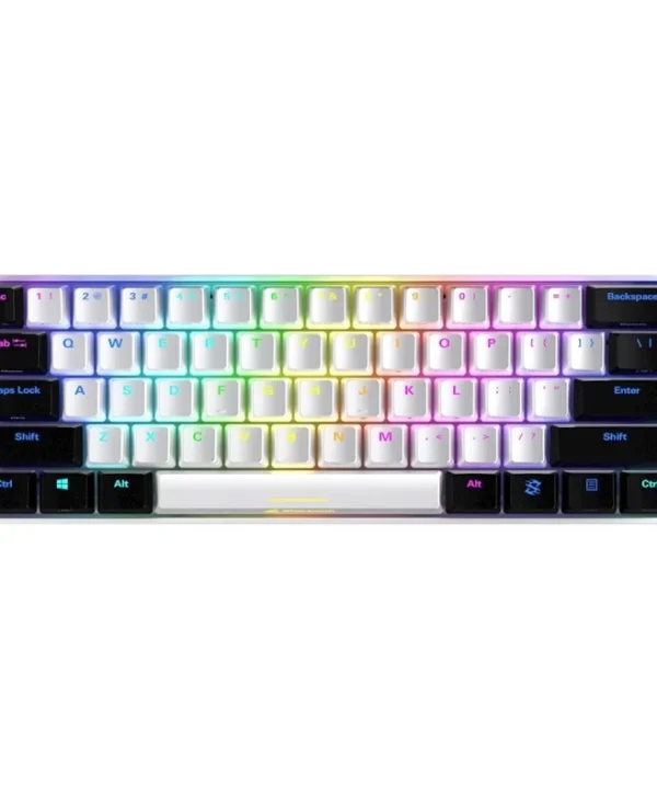 Sharkoon Skiller SGK50 S4 RGB Wired Mechanical Gaming Keyboard Kailh Red switches hot-swap White Black US Layout 4044951033843